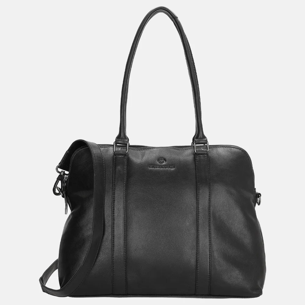 Micmacbags Porto shopper laptoptas 13 inch zwart bij Duifhuizen